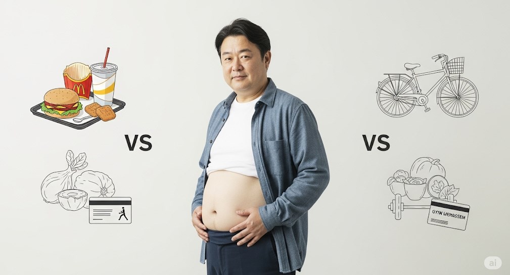 男性に多い内臓脂肪のリスクと対策