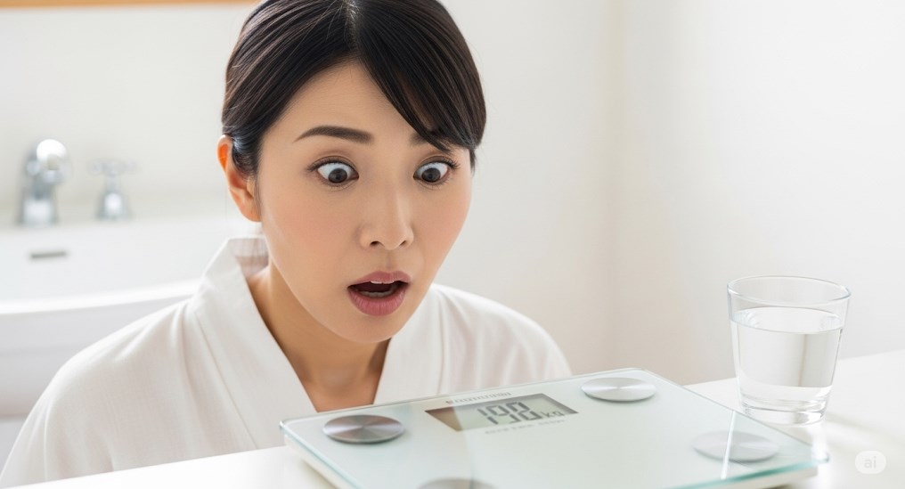 1日で2キロ増えた原因は何ですか?